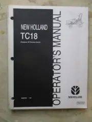 New Holland TC18 TractorOperators Manual 86597081