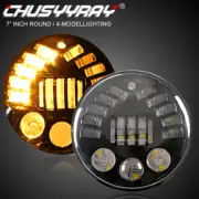 For Freightliner Century Class 7inch Round LED Headlights Hi/Lo Beam DRL