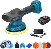 Car Polishing Machines 6-speed Car Polisher Cordless Machine Electric Automatic Polishing Painting Metal Wating Wood Polishing Must Remove Tool Polishing Machines(1*battery)