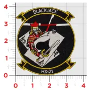 NAVY HX-21 BLACKJACK EMBROIDERED HOOK & LOOP PATCH