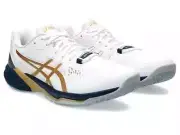 ASICS Volleyball Shoes SKY ELITE FF 2 White Gold 1051A082 US15(32cm)