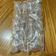 12 NOS Medium Fillable Spinning Floats Fishing Bobbers Clear
