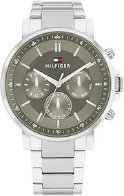 [Tommy Hilfiger] Men's Tyson 1710587 Quartz Watch, Green, 44 mm Case Diameter