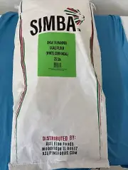 Simba Unga Ya Mahindi, Ugali Corn Flour (White Corn Meal), 25 lbs