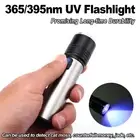 Uv Led Flashlight Usb Rechargeable Ultraviolet Torch Black Light 3-light-modes