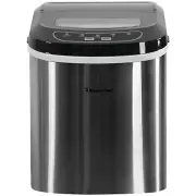 MAGIC CHEF MCIM22ST 27-Pound-Capacity Portable Ice Maker (Stainless with Blac...