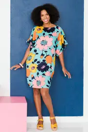 Bell Sleeve Tunic Dress--HAND-138-BF
