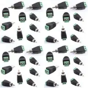 50pcs Phono Speaker Wire cable to male RCA Connector Adapter Jack Plug Audio LED