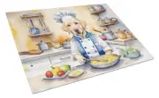 Yellow Labrador Retriever The Chef Glass Cutting Board Decorative Tempered