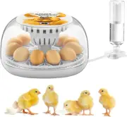 Incubators for Hatching Eggs, 12 Eggs Incubator with Automatic Egg Turning, Temp