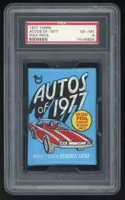 1977 Topps Autos of 1977 Non-Sports Cards Wax Pack PSA 6
