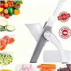 1PCS Safe Mandoline Slicer 5-in-1 Vegetable Chopper Adjustable Food Cutter Tool