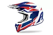 Stka55l - Helmet Off Road, Cross, Airoh Strycker Axe Blue/Red Gloss, Euro...