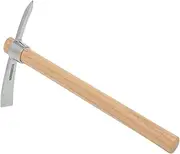 Ice Axe Garden Pickaxe Wood Handle Pick Mattock Hoe for Digging Soil