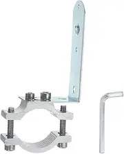 uxcell 1Pcs Motorcycle Tube Clamp, Fit 0.7" to 1.4" OD Motorcycle Bicycle Light Mount Brackets with 82mm L Holder Car Light Bar Holder Clamp, Silver (18-35mm)