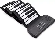 61 Keys Roll up Piano Keyboard Piano Upgraded Portable Rechargeable Electronic H