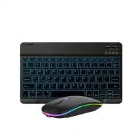 Wireless Bluetooth Keyboard And Mouse Set With 7 Color Led Backlight