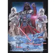 Star Wars Empire Strikes Back Vader Hoth Battle Lithograph Art Print 18x24 NEW