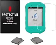 Chooee 4D Silicone case for Garmin Edge 530 Anti Drop Protective Cover with Screen Protector Blue