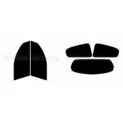 For Nissan Almera 3-door 2000+ (PH2) Full Pre Cut Window Tint Kit Front & Rear