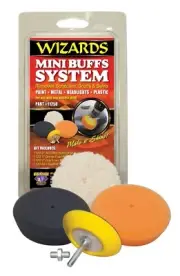 Mini Buffing System (1 each of 3 pads plus backing plate)