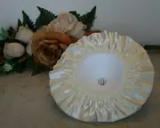Set of 6 Bouquet Collar Ruffle Satin 9" Cream Ivory Off White Color Wedding