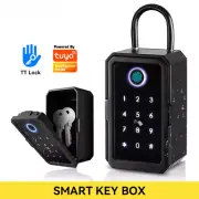 Key Safe Fingerprint Bluetooth Wifi Digital Key Box App Remote Access Wall Mount