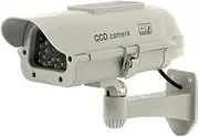 BW Solar Power Indoor/Outdoor Professional Design Dummy IR LED Light Security Surveillance Home/Shop CCTV Fake Camera