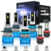 For Honda Pilot 2006-2018 White LED Headlight Hi/Lo + Fog light Bulbs Combo Kit (for: Honda)