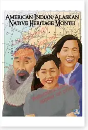 American Indian Heritage Month Alaskan Native Heritage Bering Sea DOD Poster