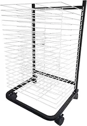 20-Layer Art Drying Rack, Art Rack Storage Rack with Wheels, for Educational Schools and Art Clubs Rack, Space Saving Rack (for Artwork/Paintings)