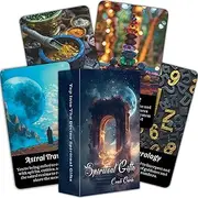 BAIYOOBAI Spirit Oracle Cards, Mystic Psychic Oracle Deck, Spiritual Oracle Cards for Beginners, Explore Inner Wisdom and Spiritual Power