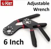 6inch Adjustable Torque Wrench Pipe Socket Universal Car Repair Spanner Hexagon