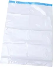 Vaguelly 10Pcs Up Seal Bags for Travel Reusable Vacuum Compressed Storage Bags for Clothes Organizer Space Saver Packing Sacks and Pe Material Transparent