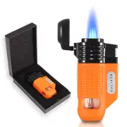 Galiner Portable Windproof Refillable Jet 4 Flame Torch Gift Cigar Lighter Punch