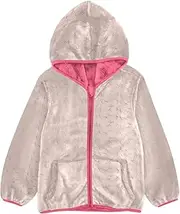 [Caihoyu] Toddler Girl Sherpa Jacket Girls Fleece Zip Up Jacket Toddler Boy Outerwear