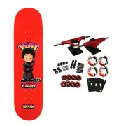 April Skateboard Complete Kai Kishi Chibi Red 8.25" x 31.92"