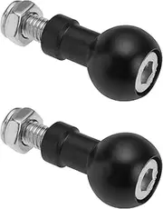 EMSea 2pcs 17mm Aluminum Ball Mount M6 Screw Adapter Expansion Mount Holder for Camera Tripod Selfie Handle Grip Stand Converter