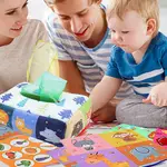 BABY TISSUE BOX TOY TEAR-RESISTANT TOY SENSORY MONTESSORI TO