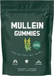 Mullein Leaf herb Extract Mullein Gummies for Men and Women