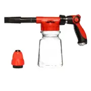 Car Wash Foam Gun With 1L Transparent Bottle Spray Nozzle Connector Foam Sprayer