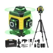 Laser Level, 4 x 360° Laser Level with Tripod, Self Leveling Laser Level 4D