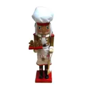 Gingerbread Maker Nutcracker Wood NEW Chef Baker Christmas Decor Holiday