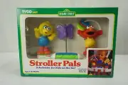 TYCO STROLLER PALS Baby Sesame Street Vintage 1995 Pram Toys Elmo Big Bird