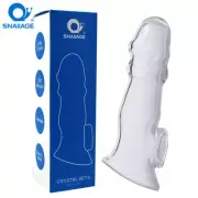 Penis-Extender-Enlarger Enhancer Extension-Sheath-Sleeve Girth Reusable Condoms