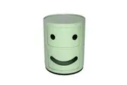 SK Designer Living | Replica Anna Castelli Ferrieri Componibili Smiling Round Storage Unit 2 Tier | Mint Green