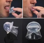 AU Anti Snoring Tongue Device Silicone Sleep Apnea Aid Stop Snore Stopper Sleeve