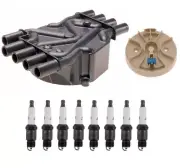 Distributor Rotor Cap & Professional .060" Spark Plugs Kit ACDelco for Chevy GMC