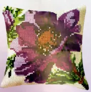 Needlepoint tapestry painted cushion kit 01.134 - Flower (18"x18") GobelinL