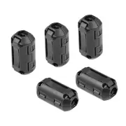 5Pcs 5mm-13mm Ferrite Cores Ring Clip-On RFI EMI Noise Suppression Cable Clip